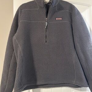 Vineyard Vines Gray Fleece Quarter-Zip